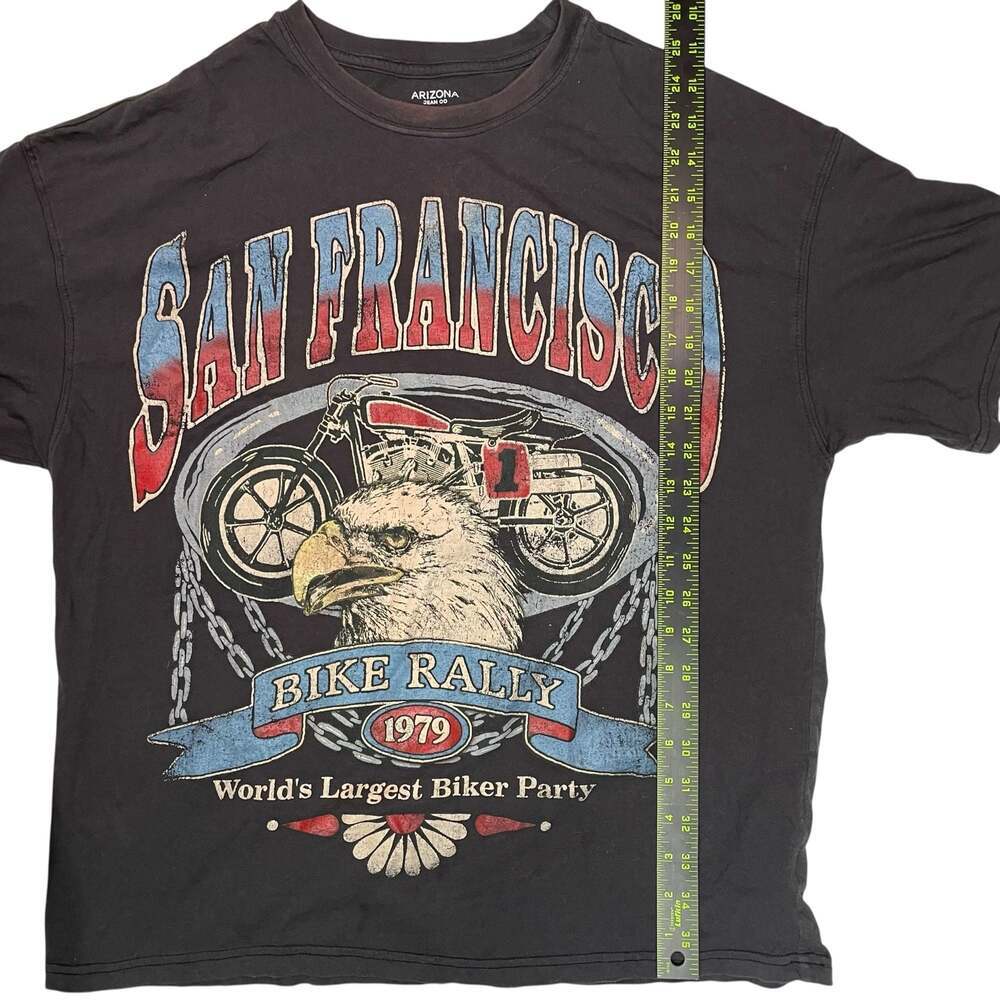 Arizona Jean Co San Francisco Bike Rally 1979 Graphic Oversized T-Shirt Medium - Picture 2 of 4